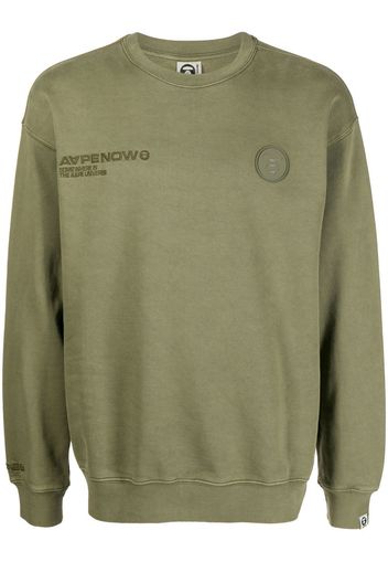 AAPE BY *A BATHING APE® logo-print cotton sweatshirt - KHD