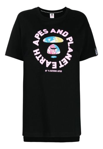 AAPE BY *A BATHING APE® logo-print cotton T-shirt - Nero