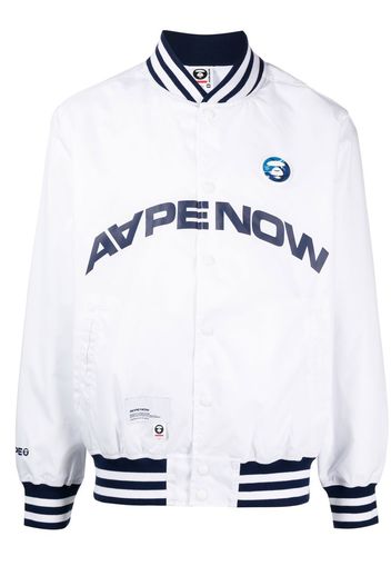 AAPE BY *A BATHING APE® patch-detail bomber jacket - Bianco