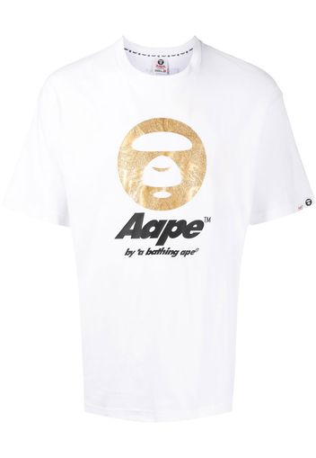 AAPE BY *A BATHING APE® T-shirt con stampa - Bianco