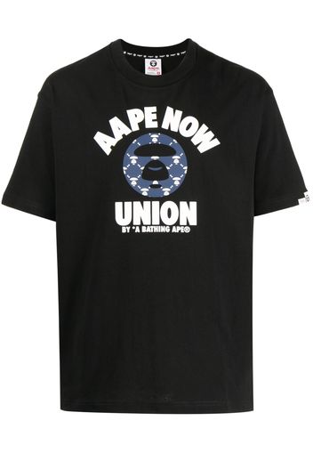 AAPE BY *A BATHING APE® logo-print cotton T-shirt - Nero