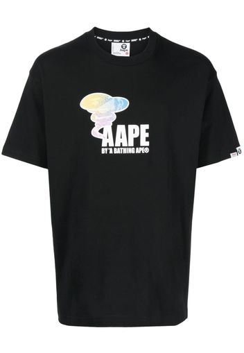 AAPE BY *A BATHING APE® logo-print cotton T-shirt - Nero