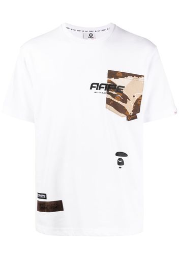 AAPE BY *A BATHING APE® graphic-print cotton T-shirt - Bianco