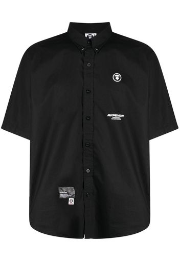 AAPE BY *A BATHING APE® logo-patch short-sleeve shirt - Nero