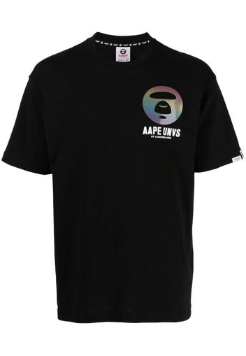 AAPE BY *A BATHING APE® logo-print cotton T-shirt - Nero