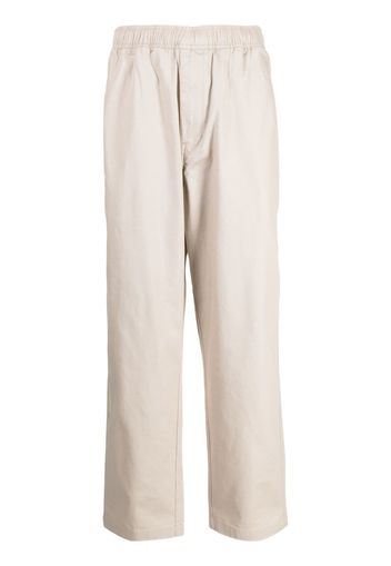 AAPE BY *A BATHING APE® logo-patch elasticated-waistband trousers - Toni neutri