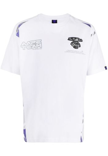 AAPE BY *A BATHING APE® logo-patch cotton T-shirt - Bianco