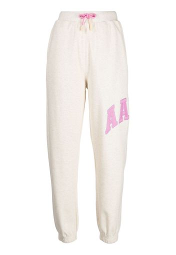 AAPE BY *A BATHING APE® logo-patch drawstring track pants - Bianco