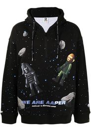 AAPE BY *A BATHING APE® Felpa con stampa - Nero