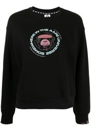 AAPE BY *A BATHING APE® logo print sweatshirt - Nero