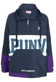 AAPE BY *A BATHING APE® AAPE Now colour-block hooded jacket - Blu