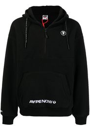 AAPE BY *A BATHING APE® logo-print zip-front hoodie - Nero