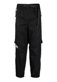 AAPE BY *A BATHING APE® belted straight-leg zip trousers - Nero