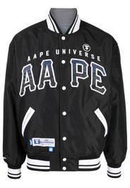 AAPE BY *A BATHING APE® Bomber con applicazione - Nero