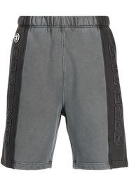 AAPE BY *A BATHING APE® logo-embroidered panelled shorts - Grigio