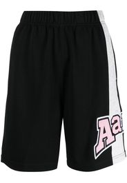 AAPE BY *A BATHING APE® logo-patch jersey shorts - Nero