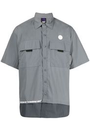 AAPE BY *A BATHING APE® logo-patch short-sleeved shirt - Grigio