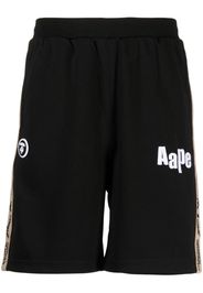 AAPE BY *A BATHING APE® logo-embellished track shorts - Nero