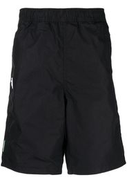 AAPE BY *A BATHING APE® logo-embroidered cotton track shorts - Nero