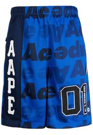 AAPE BY *A BATHING APE® Bermuda con stampa - Blu