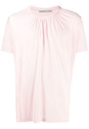 AARON ESH ruched-detail short-sleeve T-shirt - Rosa