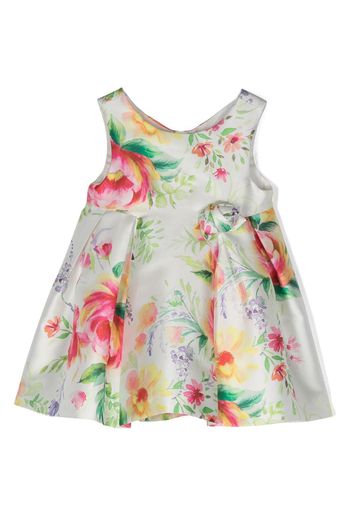 Abel & Lula floral-print sleeveless dress - Bianco