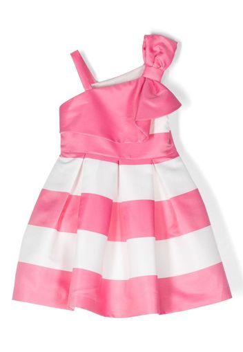 Abel & Lula asymmetric striped dress - Rosa