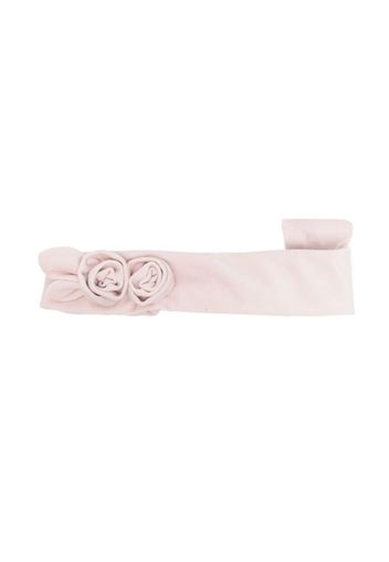 Abel & Lula flower-motif elasticated headband - Rosa