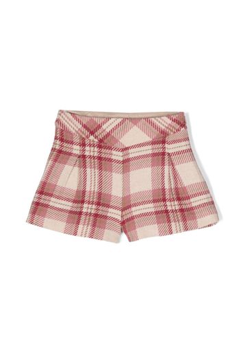 Abel & Lula check-pattern shorts - Rosa