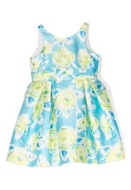 Abel & Lula floral-print pleated dress - Blu