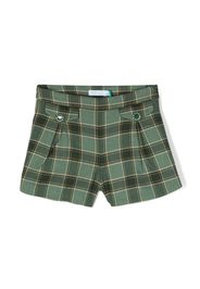 Abel & Lula plaid-check pattern minishorts - Verde