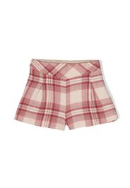 Abel & Lula check-pattern shorts - Rosa