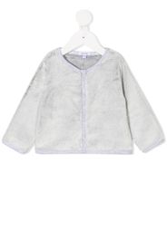 button-up round neck cardigan
