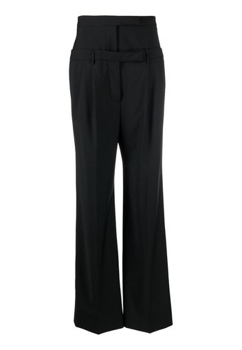 AC9 high-rise double waistband trousers - Nero