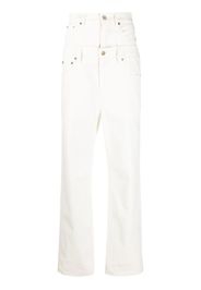 AC9 double-waist straight-leg jeans - Bianco