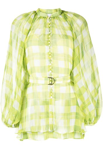 Acler Camicia Astone semi trasparente - Verde