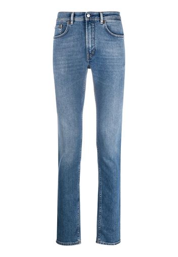 slim-fit mid-rise jeans