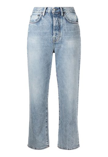 Acne Studios Mece straight-leg cropped jeans - Blu