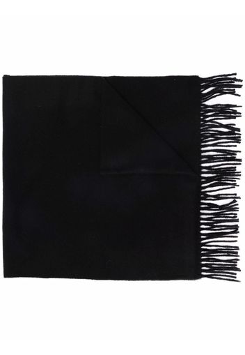 Acne Studios logo patch cashmere scarf - Nero