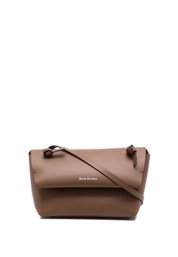 Acne Studios engraved-logo crossbody bag - Marrone