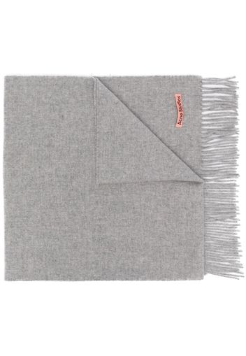 Acne Studios Sciarpa con frange - Grigio