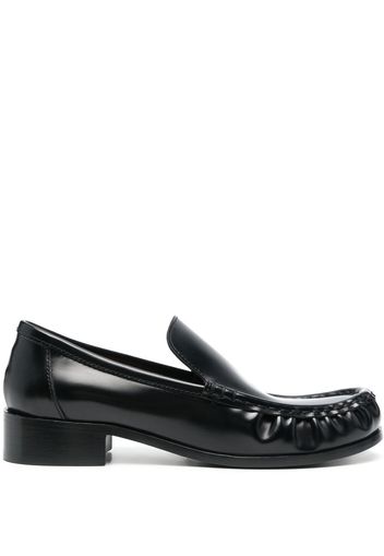 Acne Studios block-heel leather loafers - Nero