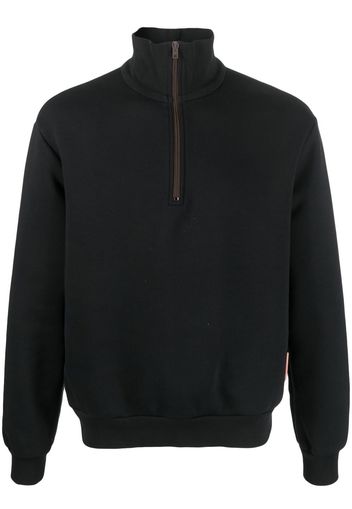 Acne Studios high-neck half-zip sweatshirt - Nero