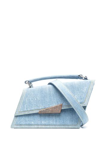 Acne Studios asymmetric denim tote bag - Blu