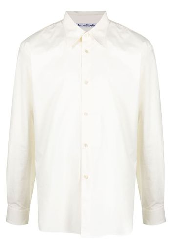 Acne Studios point-collar stretch-cotton shirt - Bianco