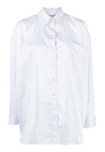 Acne Studios striped pocket shirt - Bianco