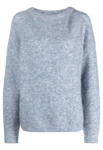 Acne Studios boat-neck drop-shoulder jumper - Blu