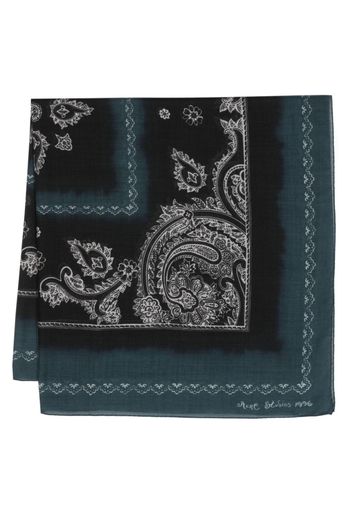 Acne Studios paisley-print wool scarf - Blu