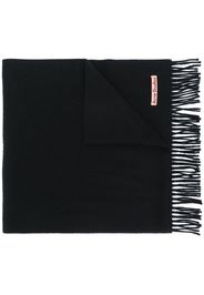 narrow fringed scarf