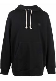 Acne Studios face patch oversized hoodie - Nero